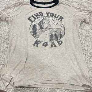 EARTHBOUND Beige and Black Graphic Tee